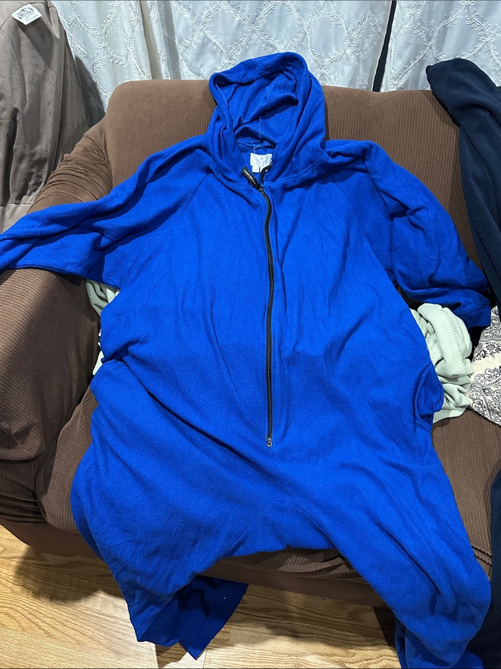 Forever lazy hooded onesie Men  - Bright Blue